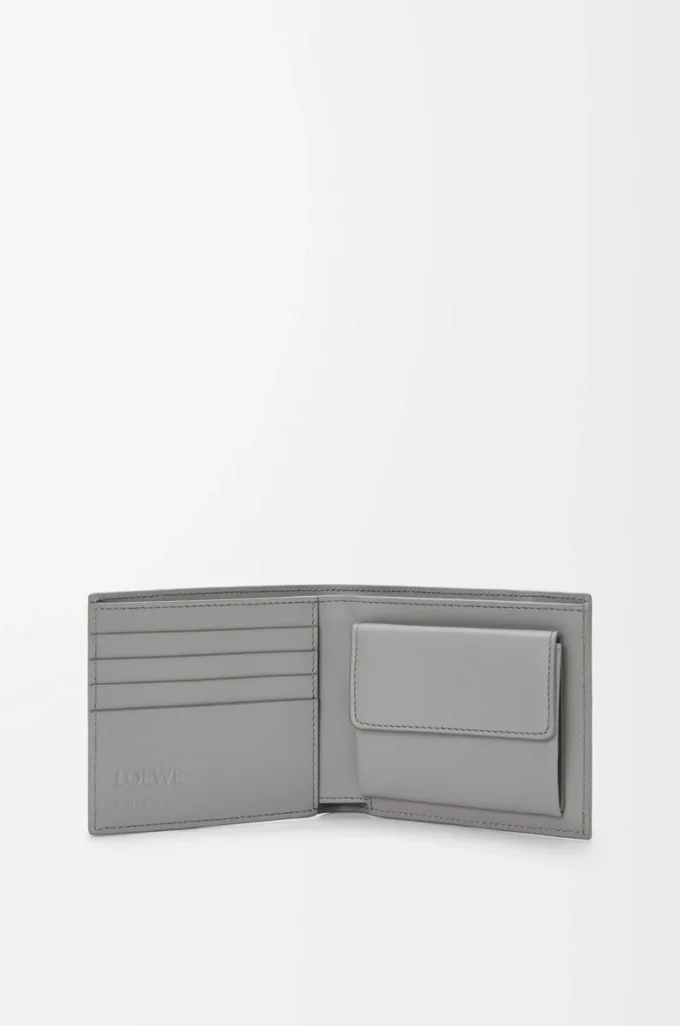 Portamonete pieghevole Puzzle in classica pelle di vitello Winter Brown/Ash Grey Portamonete pieghevole Puzzle in classica pelle di vitello Winter Brown/Ash Grey