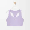 Reggiseno morbido in jersey tecnico lilla