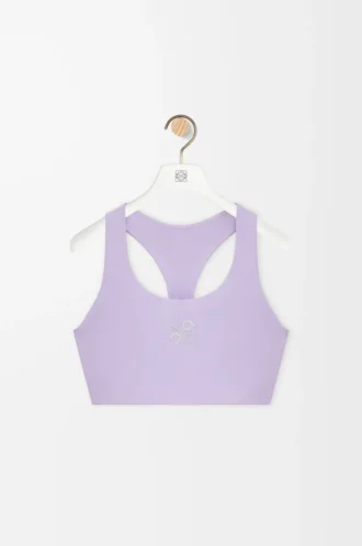 Reggiseno morbido in jersey tecnico lilla