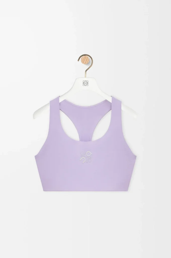 Reggiseno morbido in jersey tecnico lilla