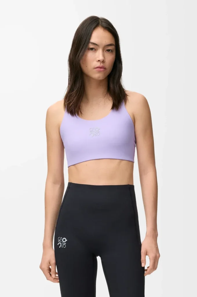 Reggiseno morbido in jersey tecnico lilla