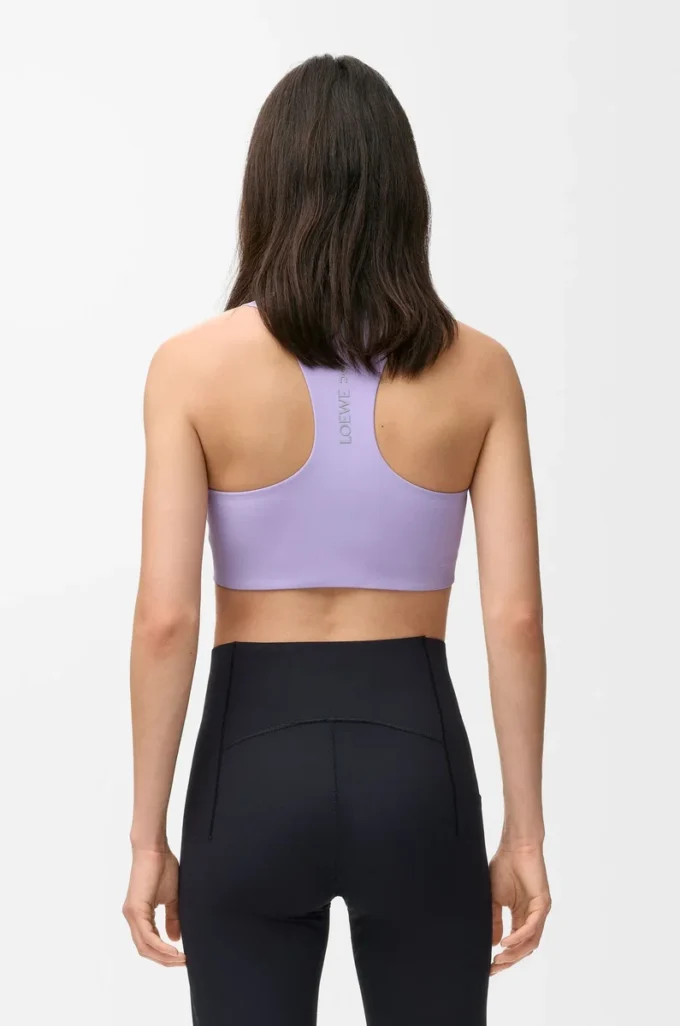 Reggiseno morbido in jersey tecnico lilla