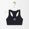 Reggiseno morbido in jersey tecnico nero