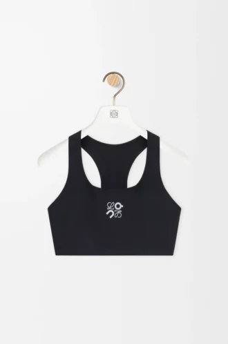 Reggiseno morbido in jersey tecnico nero