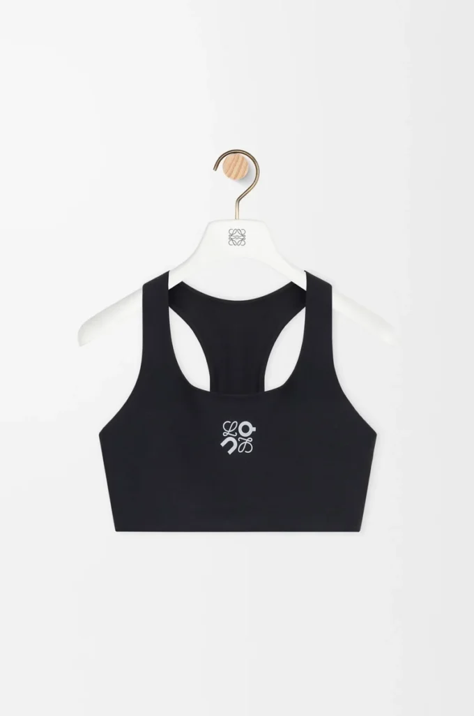 Reggiseno morbido in jersey tecnico nero