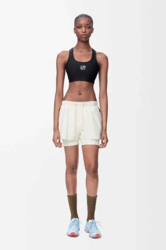 Reggiseno morbido in jersey tecnico nero