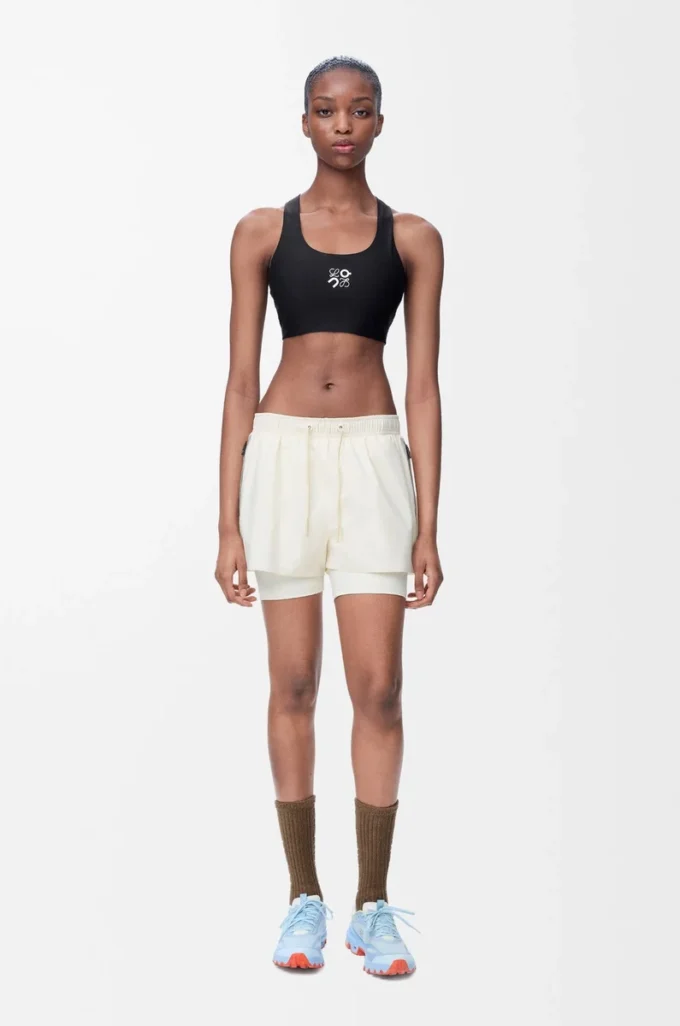 Reggiseno morbido in jersey tecnico nero