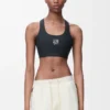 Reggiseno morbido in jersey tecnico nero