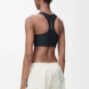 Reggiseno morbido in jersey tecnico nero