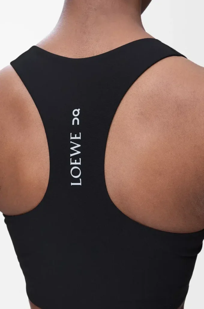 Reggiseno morbido in jersey tecnico nero
