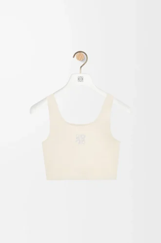 Reggiseno senza cuciture in jersey tecnico color avorio