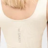 Reggiseno senza cuciture in jersey tecnico color avorio