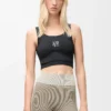 Reggiseno senza cuciture in jersey tecnico Nero