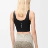 Reggiseno senza cuciture in jersey tecnico Nero