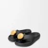 Sandalo Foam Pebble Nero/Oro