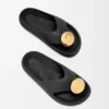 Sandalo Foam Pebble Nero/Oro