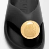 Sandalo Foam Pebble Nero/Oro