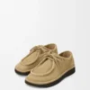 Scarpa stringata Faro in pelle di vitello scamosciata Sahara