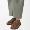 Scarpe stringate Faro in pelle scamosciata di vitello Marrone