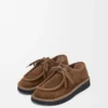 Scarpe stringate Faro in pelle scamosciata di vitello Marrone