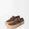 Scarpe stringate Rio in pelle scamosciata e rafia Taupe Scarpe stringate Rio in pelle scamosciata e rafia Taupe