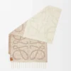 Sciarpa Anagram in alpaca e lana Beige/Bianco Sciarpa Anagram in alpaca e lana Beige/Bianco