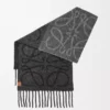 Sciarpa Anagram in alpaca e lana Grigio scuro/Nero Sciarpa Anagram in alpaca e lana Grigio scuro/Nero