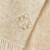 Sciarpa Anagram in lana e cashmere Beige Sciarpa Anagram in lana e cashmere Beige