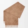 Sciarpa Anagram in lana e cashmere Moka Sciarpa Anagram in lana e cashmere Moka