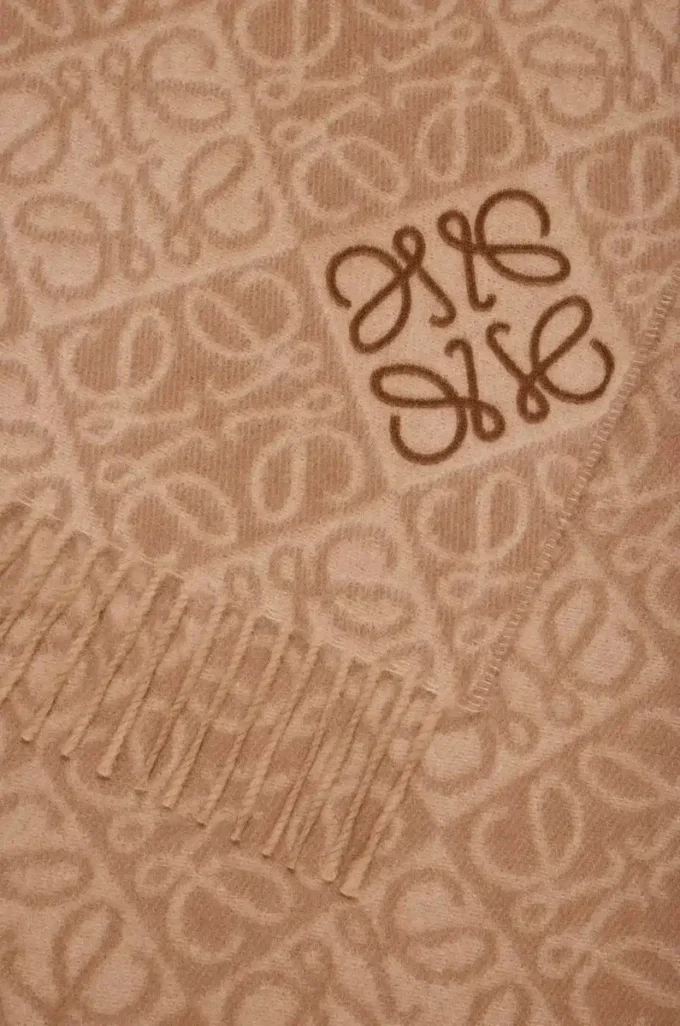 Sciarpa Anagram in lana e cashmere Moka Sciarpa Anagram in lana e cashmere Moka