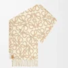 Sciarpa Anagram in misto alpaca e lana Beige/Bianco Sciarpa Anagram in misto alpaca e lana Beige/Bianco