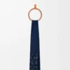 Sciarpa Anagram in seta e cashmere Blu navy/Antracite/Blu navy Sciarpa Anagram in seta e cashmere Blu navy/Antracite/Blu navy