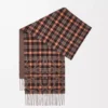 Sciarpa Anagram in seta e cashmere Marrone/Multicolore Sciarpa Anagram in seta e cashmere Marrone/Multicolore