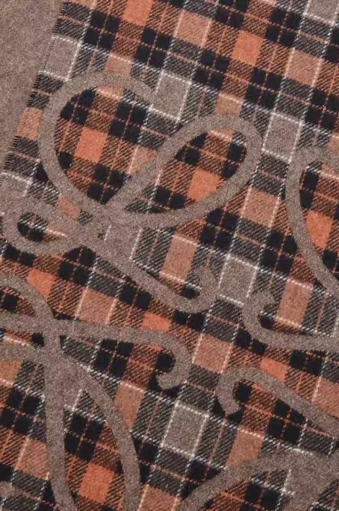 Sciarpa Anagram in seta e cashmere Marrone/Multicolore Sciarpa Anagram in seta e cashmere Marrone/Multicolore