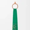 Sciarpa Anagram in seta e cashmere verde/multicolore Sciarpa Anagram in seta e cashmere verde/multicolore