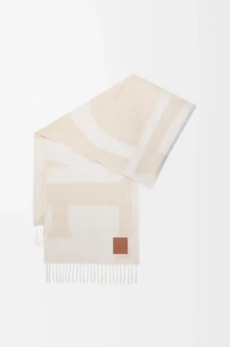 Sciarpa in cashmere Beige chiaro/Beige