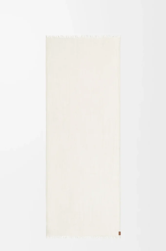 Sciarpa in cashmere bianco