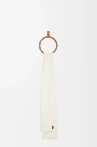 Sciarpa in cashmere bianco
