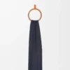 Sciarpa in cashmere blu navy