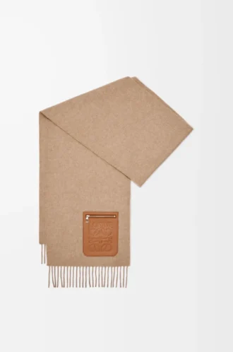 Sciarpa in lana e cashmere Beige