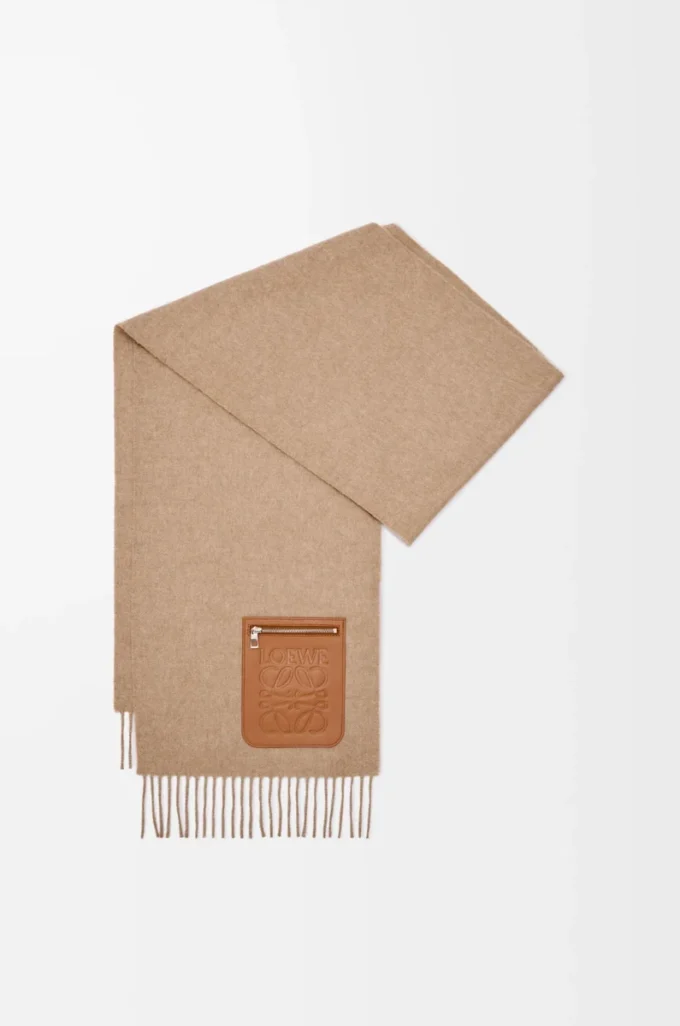 Sciarpa in lana e cashmere Beige Sciarpa in lana e cashmere Beige