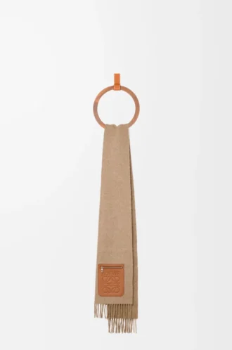 Sciarpa in lana e cashmere Beige