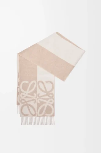 Sciarpa in lana e cashmere Beige/Ecru Sciarpa in lana e cashmere Beige/Ecru