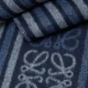Sciarpa in lana e cashmere Blu navy scuro