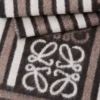 Sciarpa in lana e cashmere caffè scuro