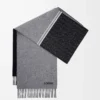 Sciarpa in lana e cashmere Nero/Grigio
