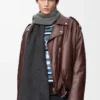 Sciarpa in lana e cashmere Nero/Grigio