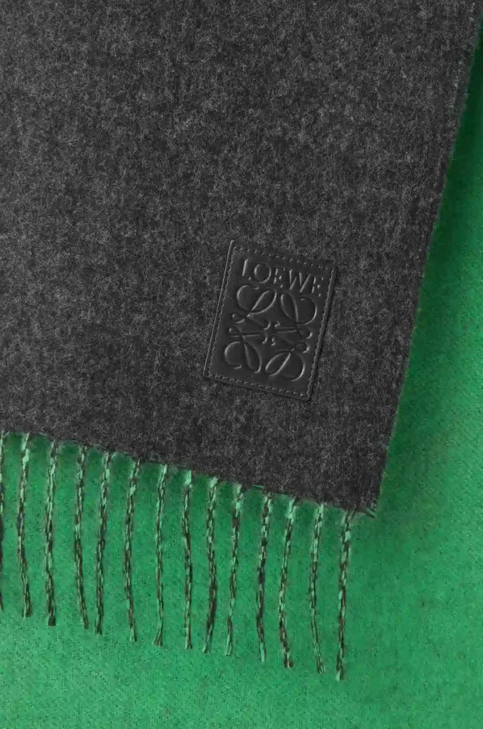 Sciarpa in lana e cashmere Verde scuro/Verde Sciarpa in lana e cashmere Verde scuro/Verde