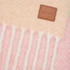 Sciarpa in misto alpaca e lana Pesca/Matcha/Rosa