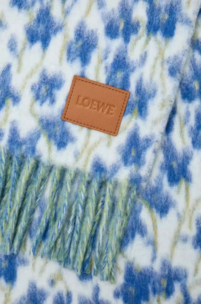 Sciarpa in misto lana e alpaca Blu/Multicolore